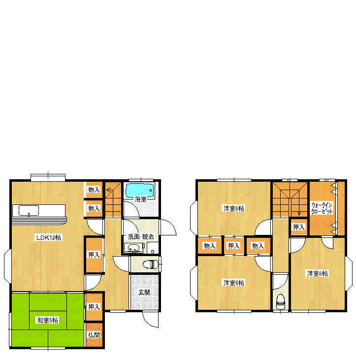 観音台戸建て(オーナーチェンジ）の間取り