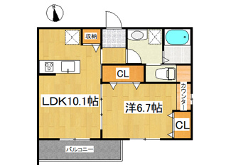 【間取り】 | Aix 中村