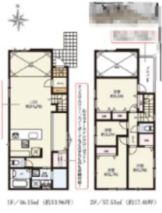 『八王子市新築戸建て』八王子市元本郷町4-18-6【仲介手数料無料】　１２期の間取り|～仲介手数料無料☆八王子ひなた不動産～八王子市元本郷町　新築戸建て