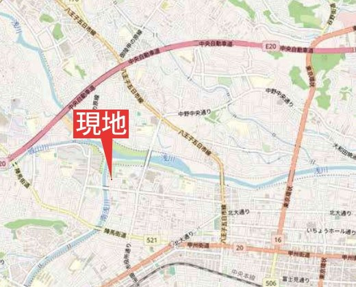 祝成約　八王子市　元本郷町　新築戸建て　１２期の地図|～仲介手数料無料☆八王子ひなた不動産～八王子市元本郷町　新築戸建て
