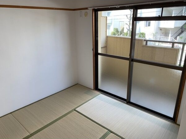 音聞ハイツのバルコニー