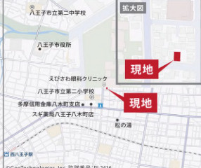 祝：成約済み　八王子市　平岡町　新築戸建て　１期の地図|～仲介手数料無料☆八王子ひなた不動産～八王子市平岡町　新築戸建て		