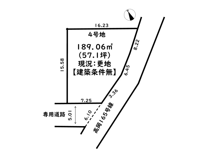姫路市上手野/全4区画の土地図