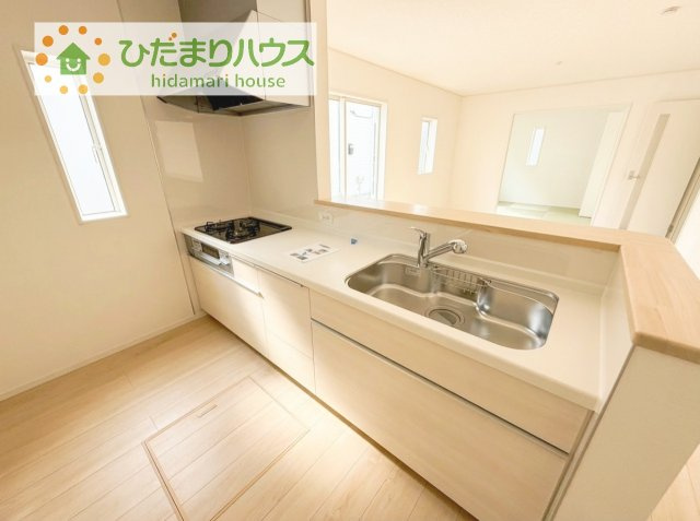 【キッチン】 | 取手市宮和田第9　新築戸建　1号棟 | 料理をしながらでも、ご家族との会話を楽しめる対面式キッチン♪