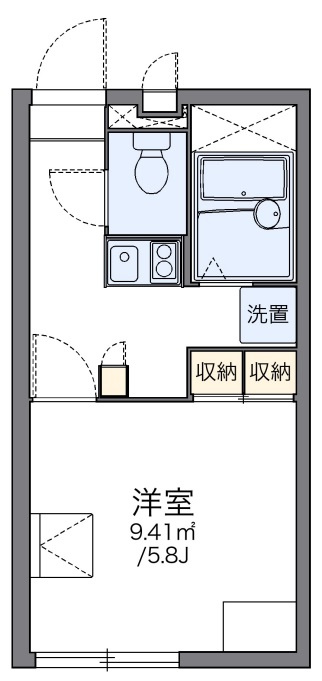 レオパレスハーモニーの間取り