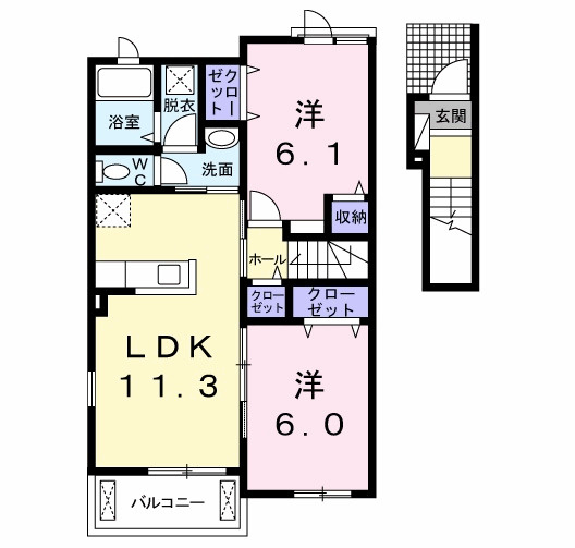 フェリオＢの間取り