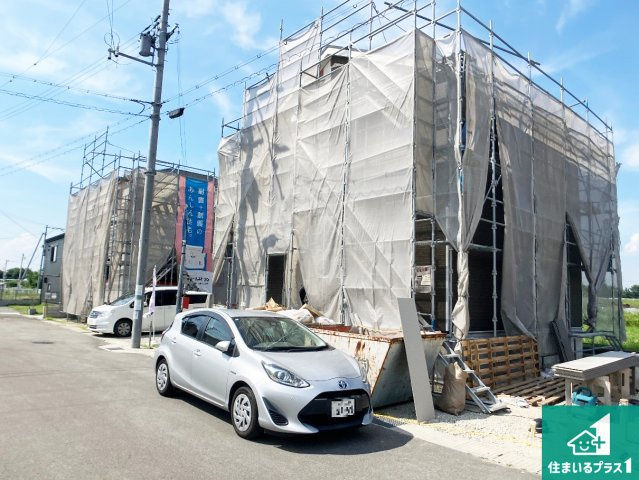 姫路市四郷町東阿保　第12期　新築一戸建ての外観|周辺は落ち着いた街並みの住宅地！子育てがしやすい住環境です！まだ未完成ですが、現地でしかわからない事もございます。是非一度ご覧ください。