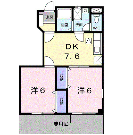サンライトヒルＢの間取り