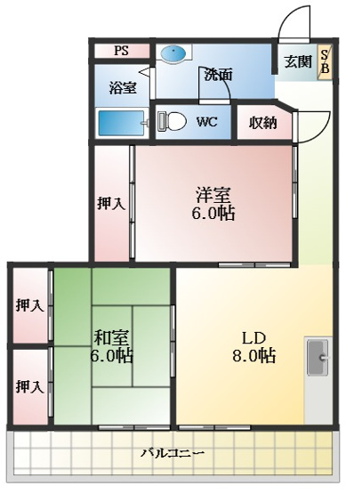 【間取り】 | コーポ柏原