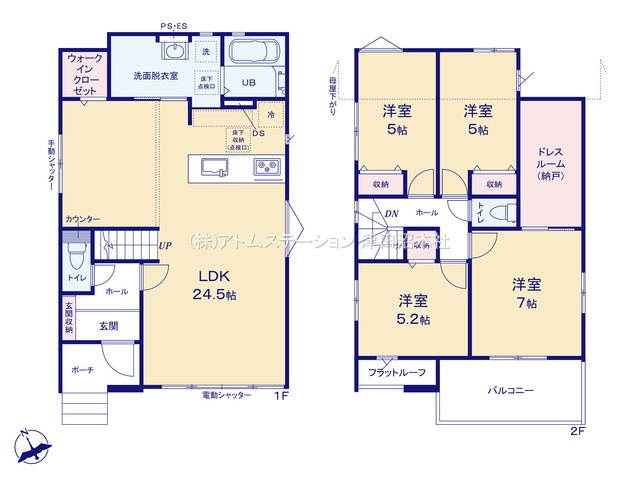 【区画図】 | アトムセレクト船橋市飯山満町８期1号棟