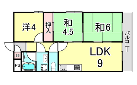 ロイヤルメゾン仁川Ⅱの間取り