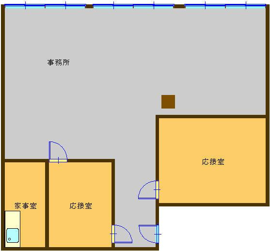 岡山市北区奥田南町の店舗一部