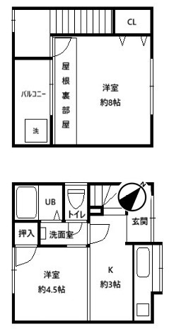 大田町8丁目戸建ての間取り