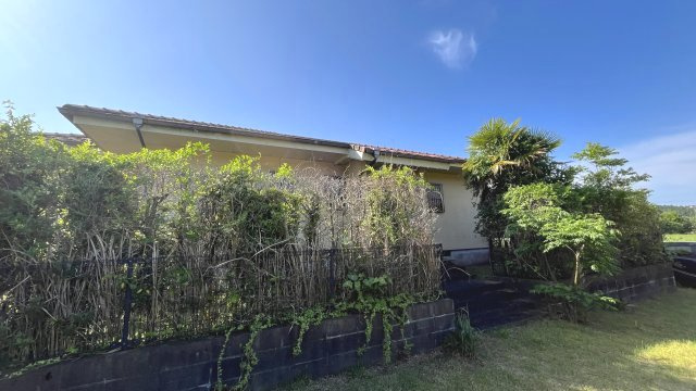 宮崎県串間市高松　海に近い一戸建て　別荘にいかがでしょうか？の外観|植栽の緑が鮮やかです