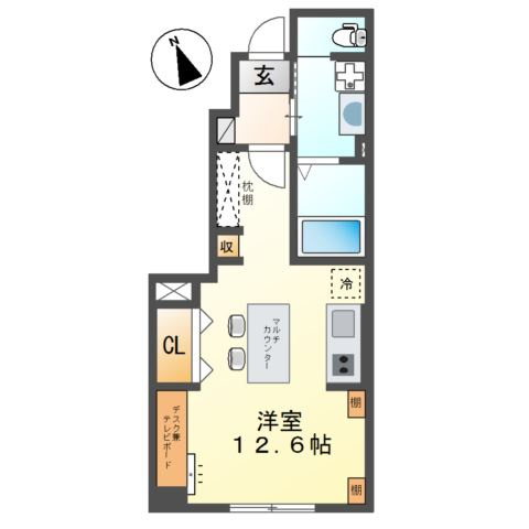 クレール輝の間取り