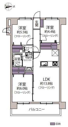 【間取り】 | ビブレマンション生の松原☆仲介手数料無料☆