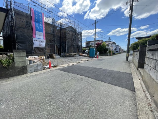 【新築戸建て】秋田市外旭川第6　1号棟の前面道路含む現地写真|2026年7月5日撮影