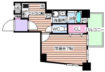 【間取り】 | willDo南森町(ウィルドゥミナミモリマチ)