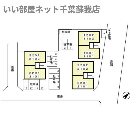 メイプルハウスCⅢの区画図