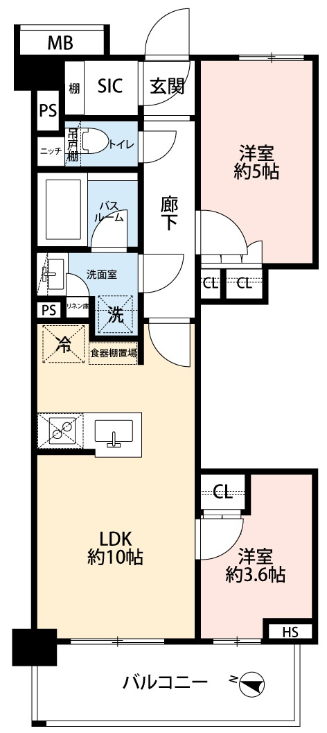 イノバスすみだ八広の間取り