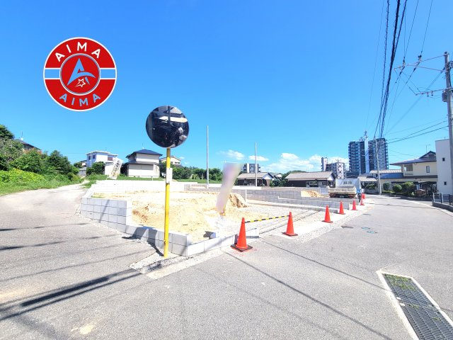 福津市花見の里3丁目第1-9棟（1号棟）の前面道路含む現地写真|見学の時間などお気軽にお問い合わせ下さい。