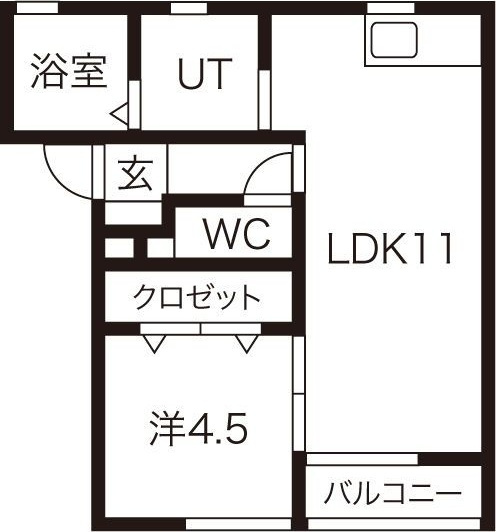 ローヌ B棟の間取り
