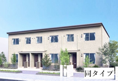 【外観】 | 岡崎市戸崎町字屋敷　アパートⅡ期新築工事 | イメージ