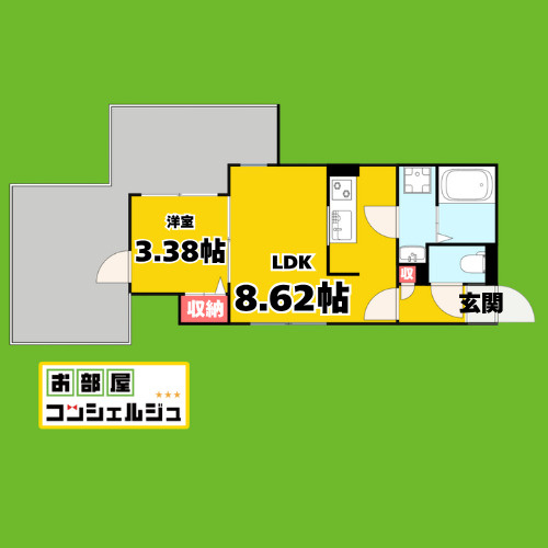 quador吹上VERTの間取り