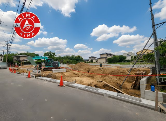 福津市花見の里3丁目第1-9棟（4号棟）の前面道路含む現地写真|見学の時間などお気軽にお問い合わせ下さい。