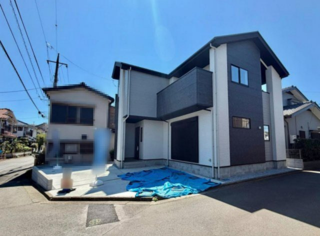 新築/新座市野火止3丁目の外観|角地で陽当たり通風良好