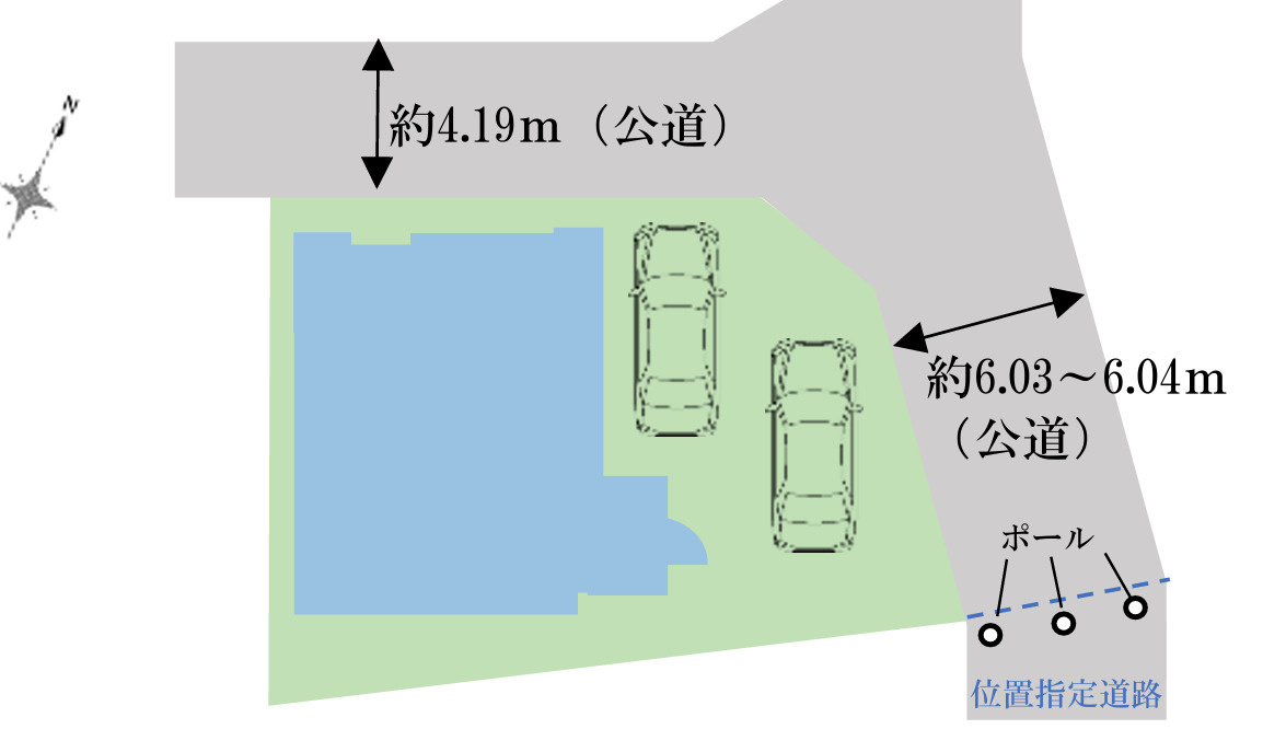新築/新座市野火止3丁目の区画図|駐車場あり（車種による）