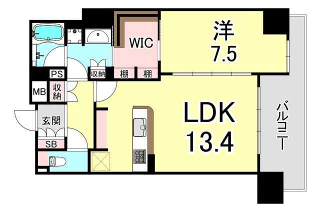 クレヴィア大阪福島の間取り