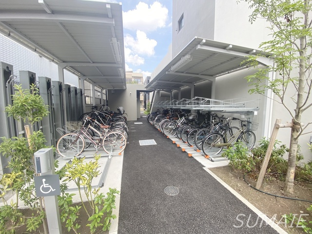 デュオフラッツ篠崎のその他共用部分|駐輪場です！