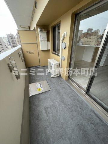 大阪市中央区博労町１丁目の賃貸マンションのバルコニー