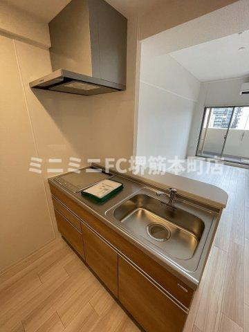 大阪市中央区博労町１丁目の賃貸マンションのキッチン