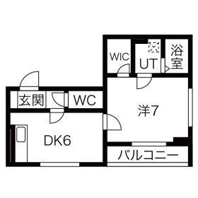 多摩市唐木田１丁目の賃貸マンションの間取り