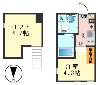 ハーモニーテラス北小岩ⅩⅧの間取り