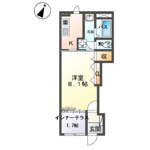 クレシア千草の間取り