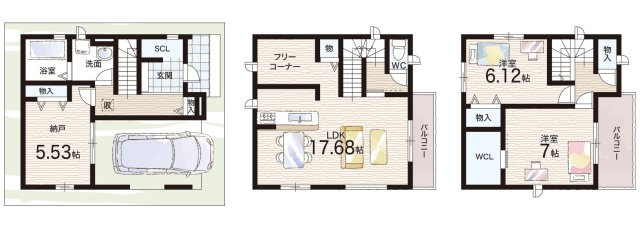 1(土)2(日)現地説明会！◆八尾市太田　限定1邸の間取り