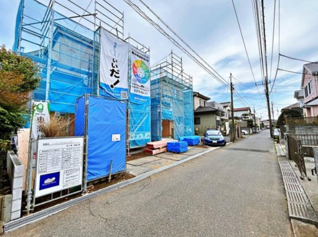 【前面道路含む現地写真】 | 八千代台北14丁目　新築戸建て　Ａ号棟 | 前面道路写真