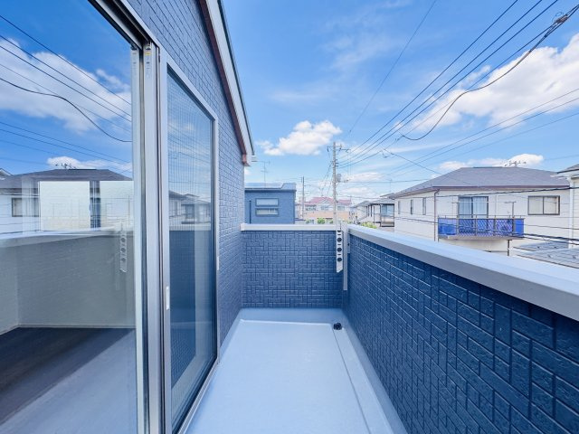 柏市あかね町新築戸建（第2あかね町）のバルコニー|寝室前バルコニー