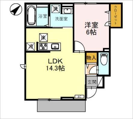 スーリール住吉の間取り
