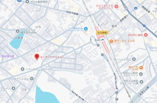 ユニオンハイツ土山　5階の地図