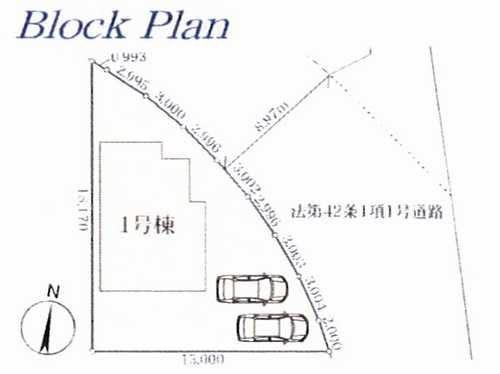 藤沢市大庭５期　新築戸建全１棟　1号棟の区画図
