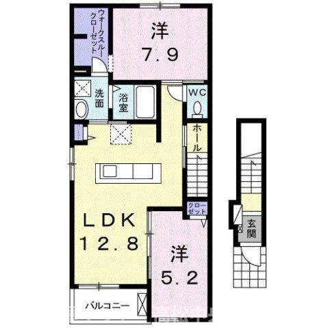 【間取り】 | アンダンテ　イースト　Ｃ