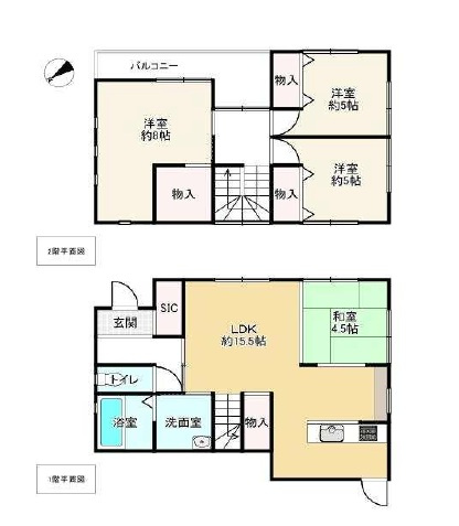 加古川市東神吉町西井ノ口　　JR「宝殿駅」徒歩14分の間取り
