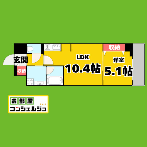 グランルクレ新栄ウエストの間取り