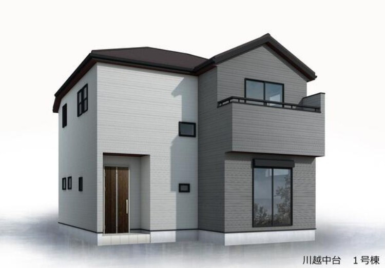 川越市中台全13棟　新築戸建　リーブルガーデンの外観パース