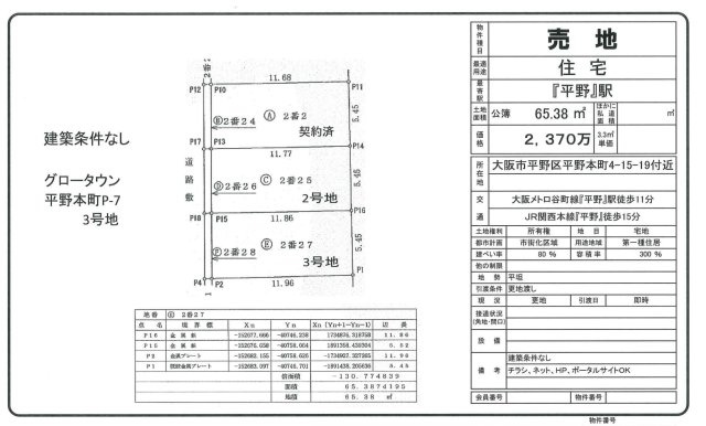 平野区平野本町４丁目