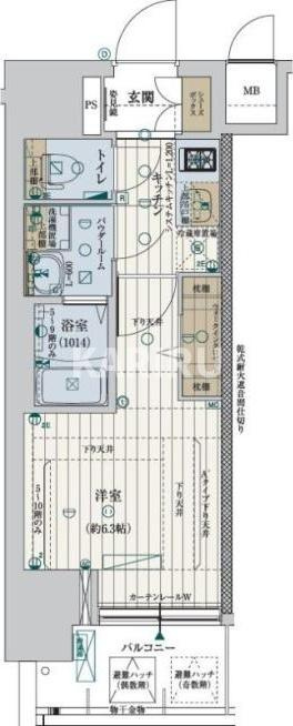 ファーストフィオーレ京橋ブレイニーの間取り